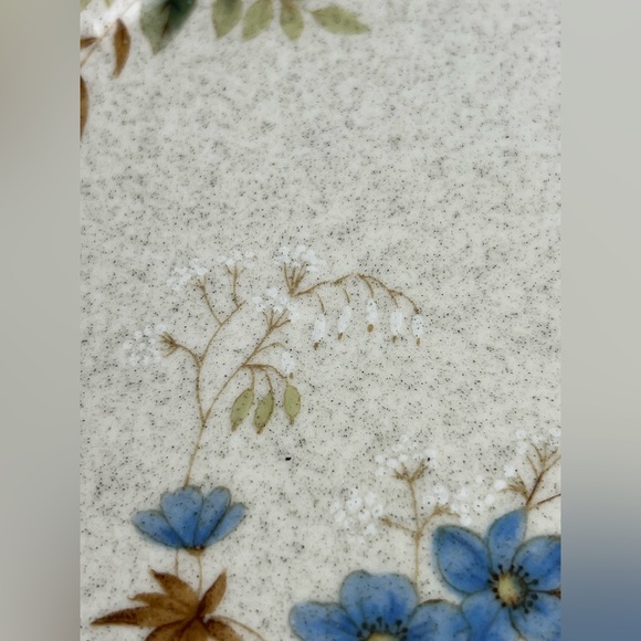 VTG Mikasa Garden Club Day Dreams Dinner Plate Blue Floral EC 461 Made In Japan - Picture 9 of 10